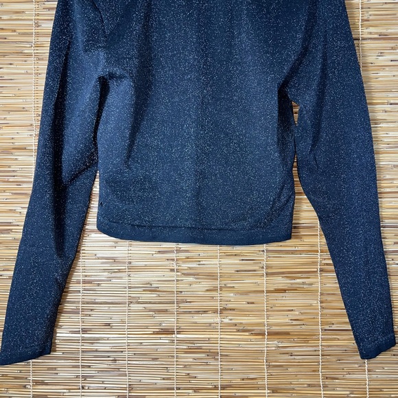 NWT All In Motion Women's Seamless‎ Long Sleeve Blue Glitter Top Size XL - Picture 7 of 7